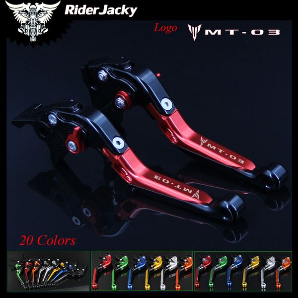 

riderjacky red+black for yamaha mt03 mt-03 mt 03 2006-2011 2010 adjustable folding extendable motorcycle brake clutch levers