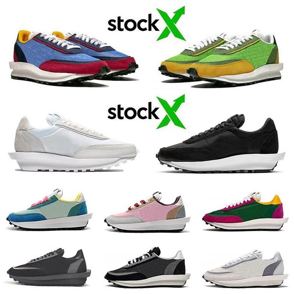 

Оптовая продажа LD вафля Sacai блейзер LDV Рассвет кроссовки для мужчин женские дизайнерские роскошные модные кроссовки Белый нейлон тройной s тренеры