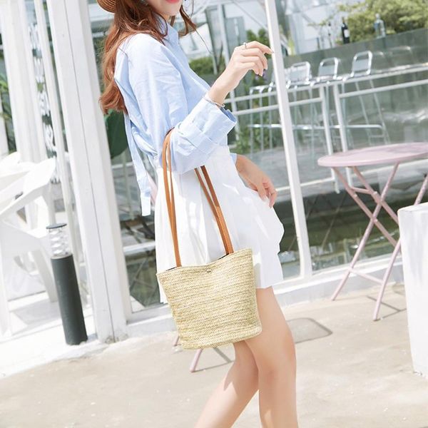 

women handbag european simple elegant straw bag woven beach bag handbag wallet bolsas femininas bolsas de marcas famosas #38
