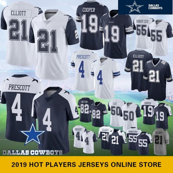 

4 dak pre cott 19 amari cooper dalla jer ey cowboy 21 ezekiel elliott 55 leighton vander e ch 82 ja on witte 88 dez bryant 2019 new, Black;red