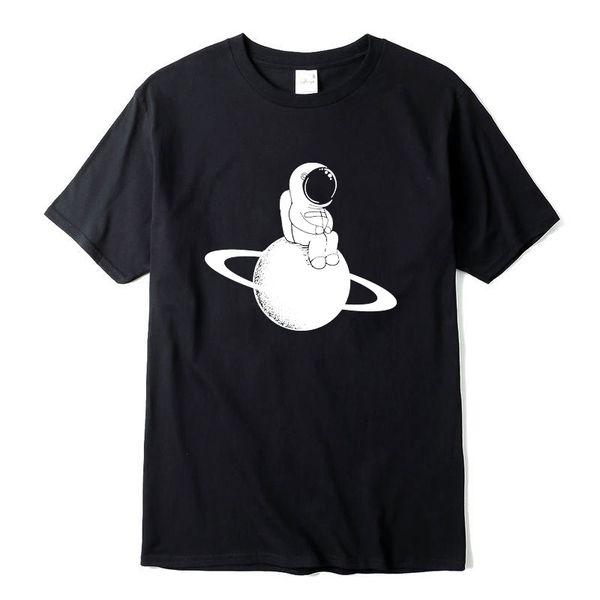 

men's t-shirt 100% cotton short sleeve summer space moon men t shirt casual summer loost men tshirt cool t-shirt male tee shirt, White;black