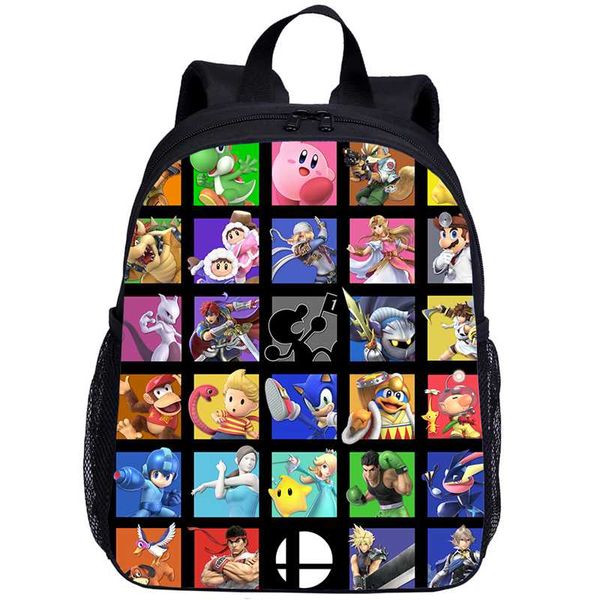 

2020 new 3d super smash bros children backpacks girls boys school backpack toddler kids school bags kindergarten cartoon bookbag