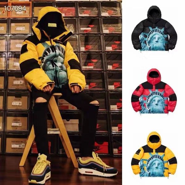 

лицо север высокого качества мужчины вниз куртка дизайнер нового hotselling куртках европейского и американского качества прилива бренда спо, Black