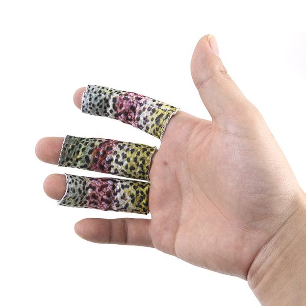 

3pcs fly fishing stripping guards outdoor sports elastic single finger protection, Black
