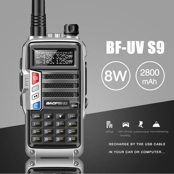 

2019 baofeng uv 9 powerful walkie talkie cb radio tran ceiver 8w 10km long range portable radio for hunt fore t city upgrade 5r