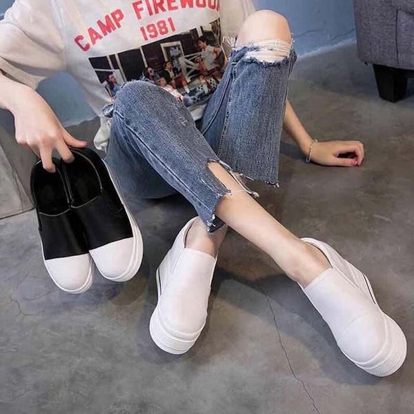 

sneaker women shoes leather trainer fashion sports shoes chaussures platform mens trainers triple espadrilles shoe10 px419, Black