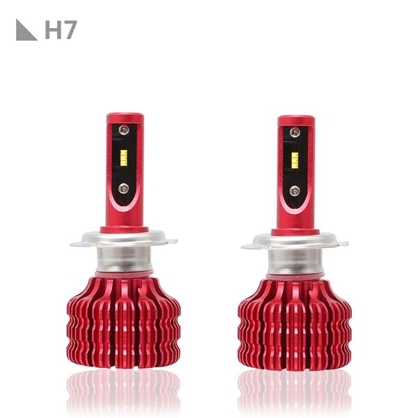 

h7 x9 2pcs car led headlight bulbs 6000k 36w 1800lm led headlamp fog light purple
