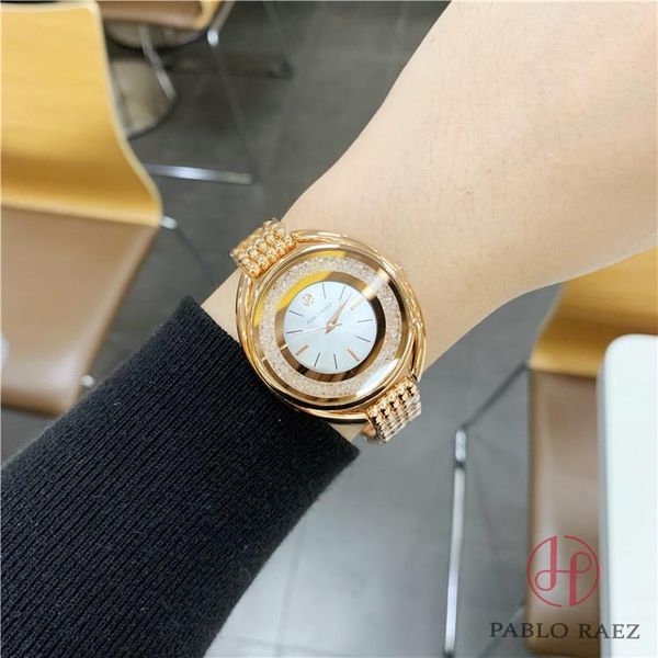 

пабло raez хорошая новая модель мода часы женщины часы из нержавеющей стали высокое качество роскошные леди наручные часы оптовая цена drops, Slivery;brown