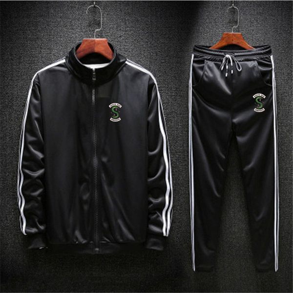 

2019 sport suit men quick dry sports suits loose tracksuits mens winter autumn fitness running suits set warm jogging tracksuit, Black;blue