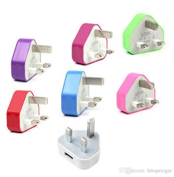 

happy uk colorful wall charger adapter uk plug usb home travel adapter multi color for ipad 2 air iphone 6 5 5s samsung galaxy s4 note 2 3