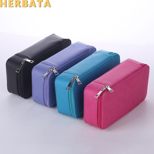 

pu pencil case double layer multifunction pencil bags pen holders school supplies stationery escolar papelaria cl-19176