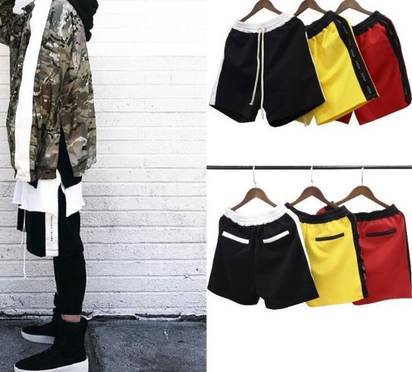 

justin bieber summer shorts fashion casual men loose sports shorts half ties designer pantalones, White;black