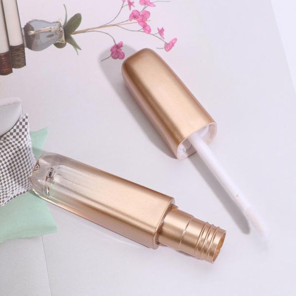 

storage bottles & jars 5pcs lip gloss empty tube containers for daily use (golden)