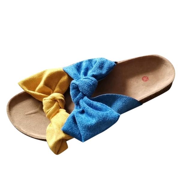 

fish mouth women casual summer flat beach slippers slip on casual shoes fashion bowknot flat bottom fish mouth non-slip slippers, Black