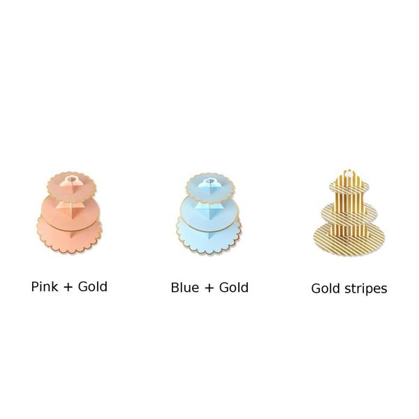 

3 tier cupcake paper stand muffin holder cardboard cake rack display home party afternoon tea wedding tableware decorating tools