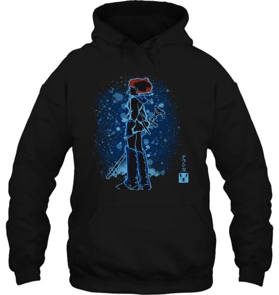 

men hoodie the valley of the wind nausicaa women streetwear, Black