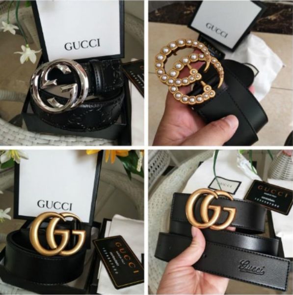 

with box luxury belts men designers belts for women button wide gold button and pearl gold gg sbuckle designers belt, Black;brown