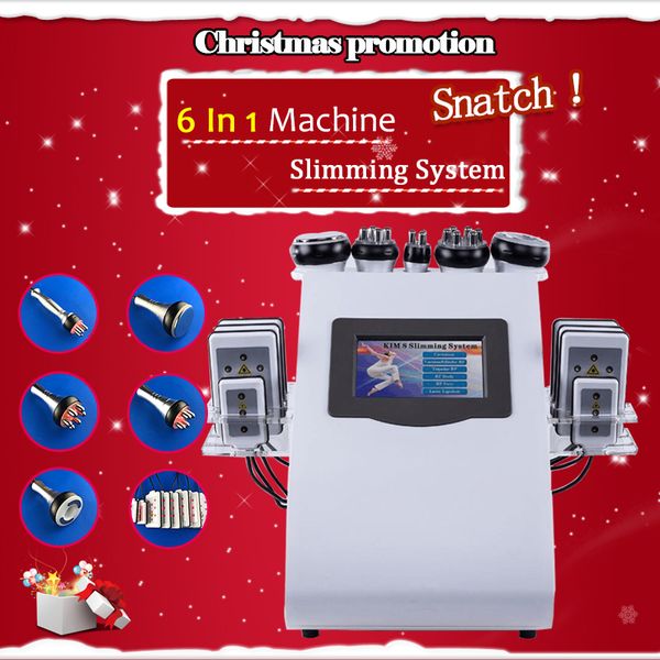 

2019 new painless 8 pads diode lipo laser lllt ultrasonic 40k cavitation slimming vacuum rf cellulite weight loss machine