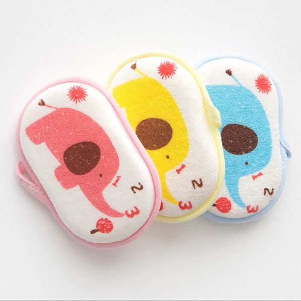 

baby sponge bath brushes bath towel cartoon newborn baby shower stuff toddler bath sponge accesorios ykq014