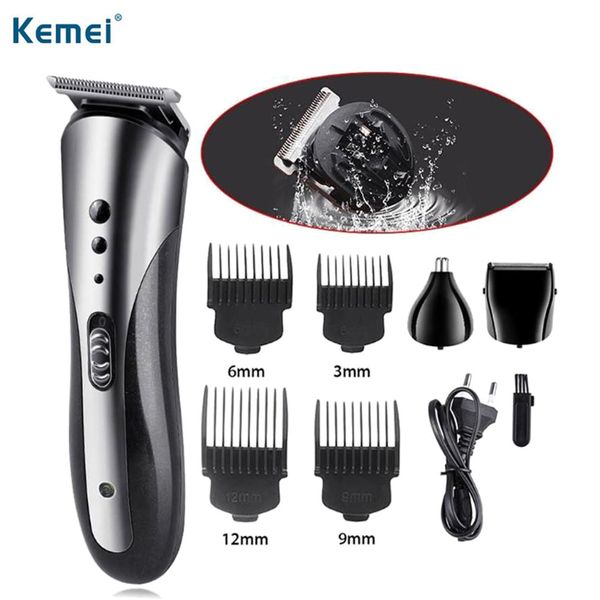 

kemei 1407 all in1 hair clipper for men waterproof wireless electric shaver beard body trimmer for women sqtrimmer jomui