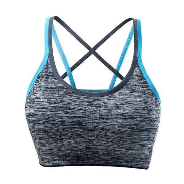 

women seamless soft comfortable fitness brassiere lingerie yoga running wire push up quick dry sports bra workout, White;black