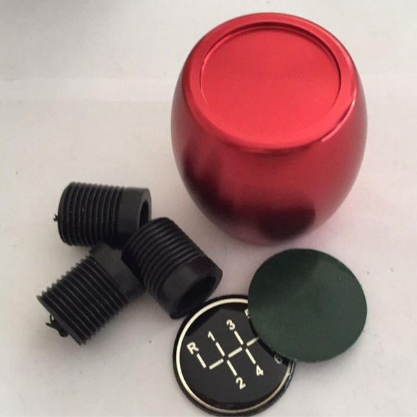 

manual shifting head 6 gear aluminum with silver, red, black 3pcs screws for gm 0.21kg
