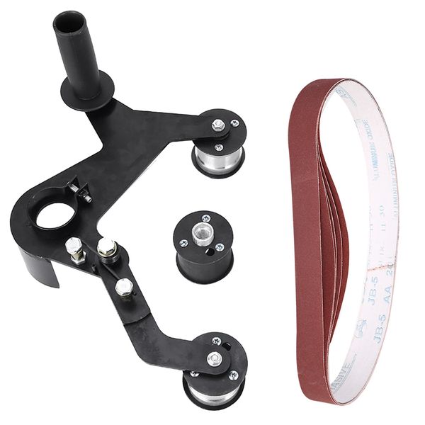 

sanding bearing pipe tube polishing adapter accessories bracket belt sander attachment professional support tool angle grinder