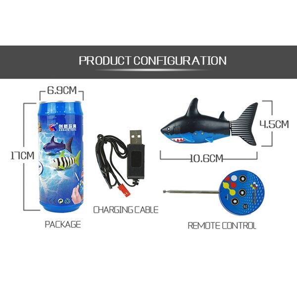 

rc shark fish boat create toys 3ch 4 way mini radio remote control electronic toy kids children birthday xmas gift