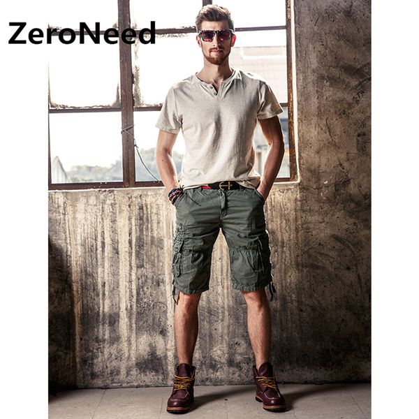 

грузовые шорты марка мужчины 2017 summer casual cotton шорты повседневная bermuda брюки удобная workout мужчина для short 181, White;black
