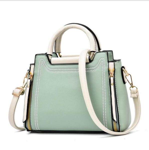 

2020 new leather female bag fashion color matching handbag shoulder bag fashion shoulder diagonal small square