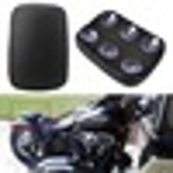 

rear pillion passenger pad seat 6suction cup for har-ley davi-dson bobber chopper
