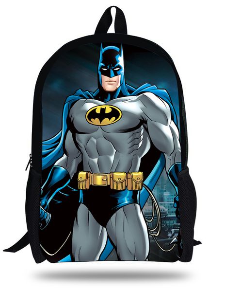 

16-inch mochila bags for boy cartoon hero backpack aged 7-13 children school bag for teenagers book bag