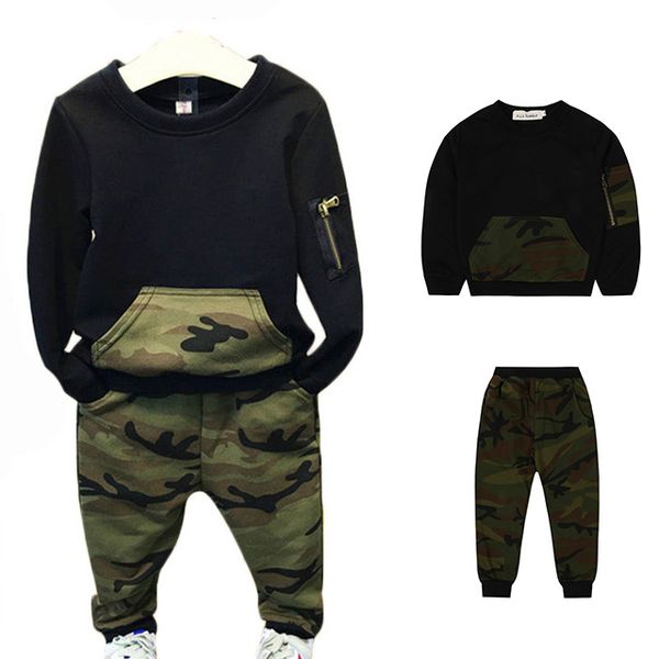 

Прохладный мальчиков одежда устанавливает осень дети спортивный костюм полный р