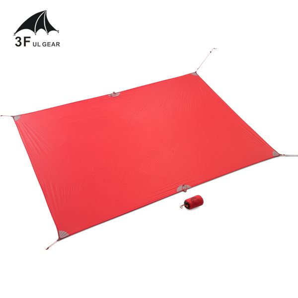 

3f ul gear ultralight mini tarp lightweight sun shelter camping mat tent footprint 20d nylon silicone 195g tenda para carro