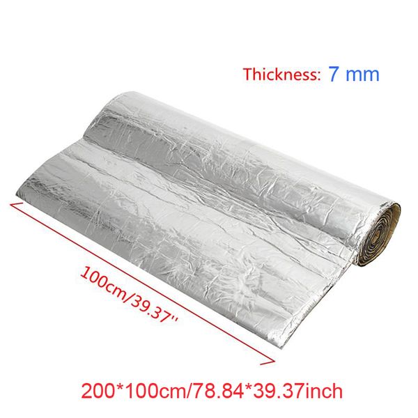 

waterproof 6.6ft*3.3ft sound deadener car heat shield insulation deadening material mat in silver for car