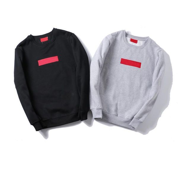 

super-me logo men hoodie embroidered red standard women hoodies trend fashion couple pullover luxury cotton mens sweater street man, Black