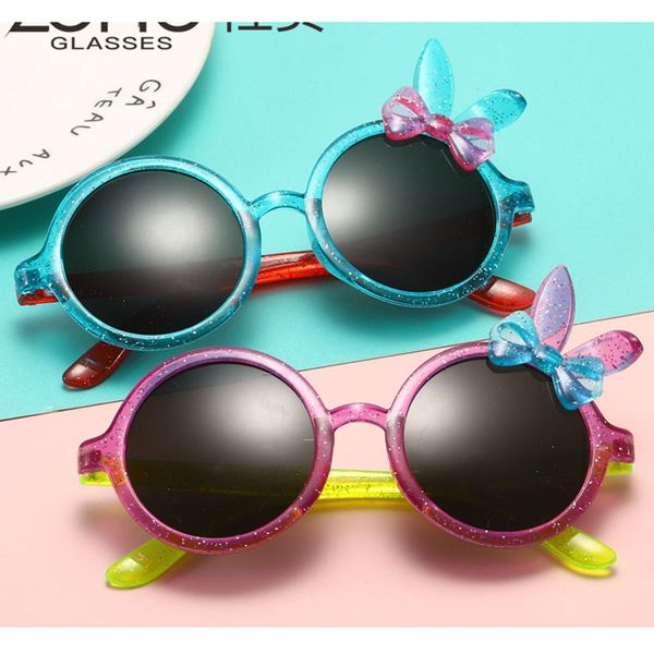 

fashion vintage cat eye round kids baby boys girls cute sunglasses candy color children goggles uv400 protection, White;black