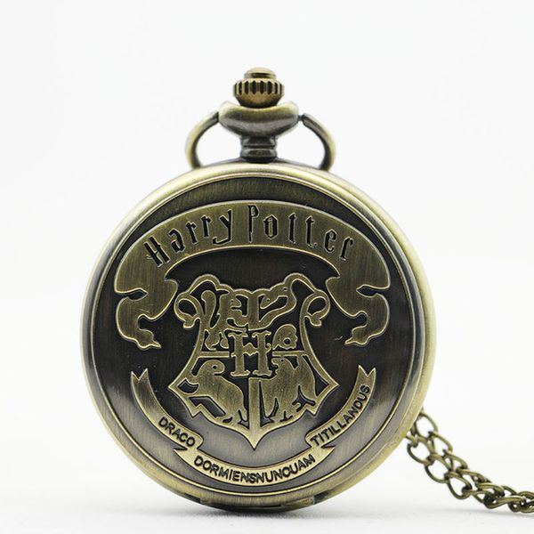 

brand bronze quartz pocket watch fob watches men with necklace chain woman man gifts white dial td2028, Slivery;golden
