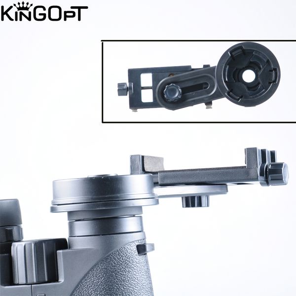 

kingopt suitable various optical binocular and monocular telescope of eyepiece diameter universal holder clip mount for phone