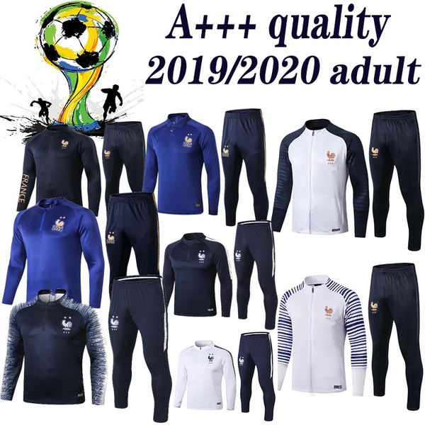 

2018 2019 2020 france urvetement jacket training uit occer jer ey track uit p g mbappe pari track uit football jacket track uit et, Black;red