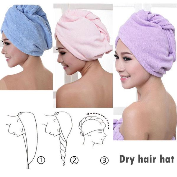 

towels turban dry hair hat bath cap soft wrap microfiber towel microfiber cosmetics