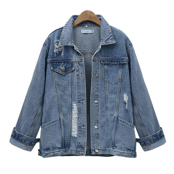 

2018 women basic coat denim jacket women jacket spring autumn denim for coat loose fit casual style, Black;brown