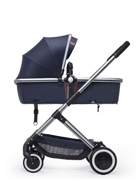 

high landscape stroller stroller ultra light portable can sit reclining folding aluminum body four wheel wear absorber