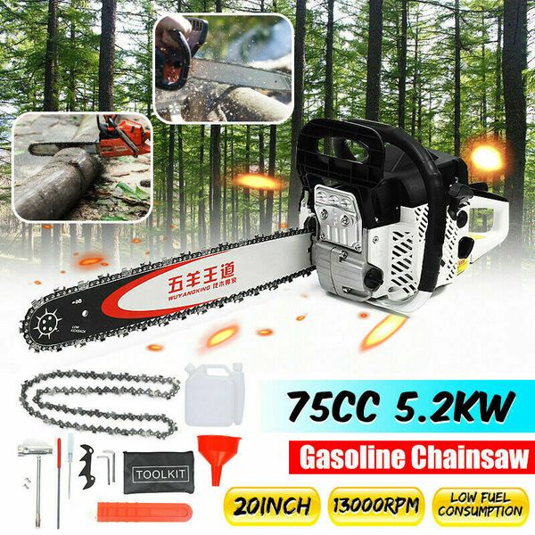 

Pro 75cc 5200w 20 039 039 bar ga oline chain aw ga powered engine woodworking