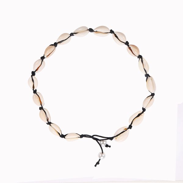 

cowrie shell choker necklace for women gold silver color fashion jewelry bohemia bead rope chain necklaces statement collier