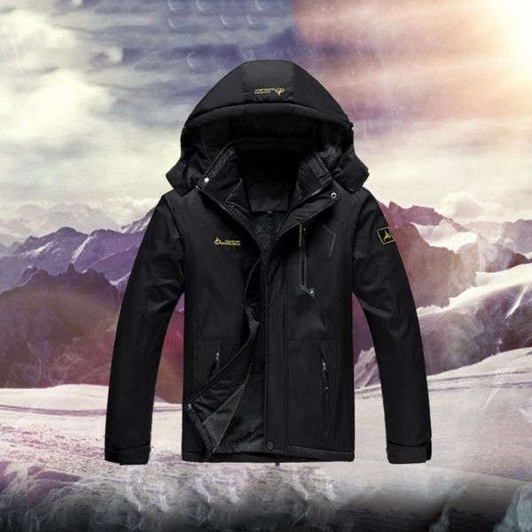 

men's winter inner fleece waterproof jacket outdoor sport warm brand coat hiking camping trekking skiing male jackets, Blue;black