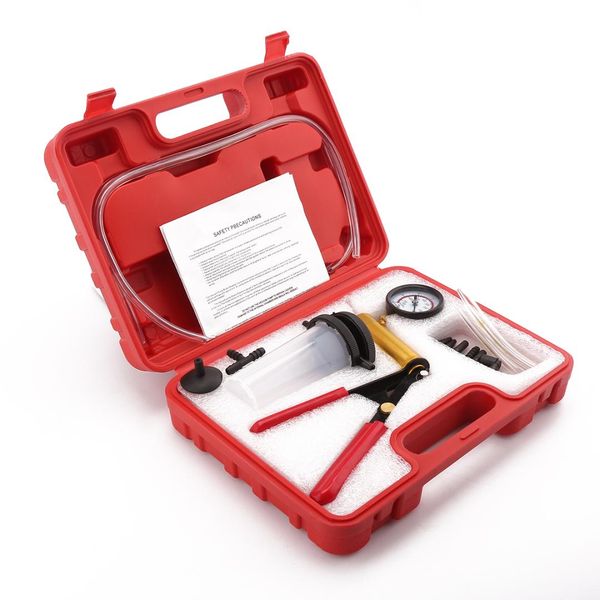 

vacuum pump kit pump car motorbike bleeding hand held brake bleeder tester set vacuum car motorbike bleeding tools