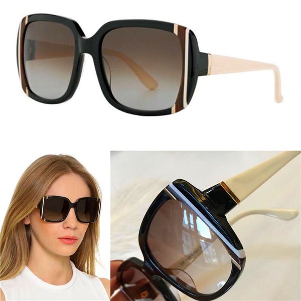 

luxury-new fashion wholesale designer sunglasses 672 square frame simple elegant summer style uv 400 protection women eyewear, White;black