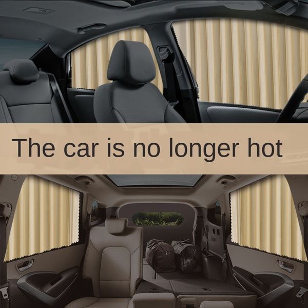 

car sunshade window sunscreen insulation curtain sun block automatic retractable car interior magnet curtain accessories