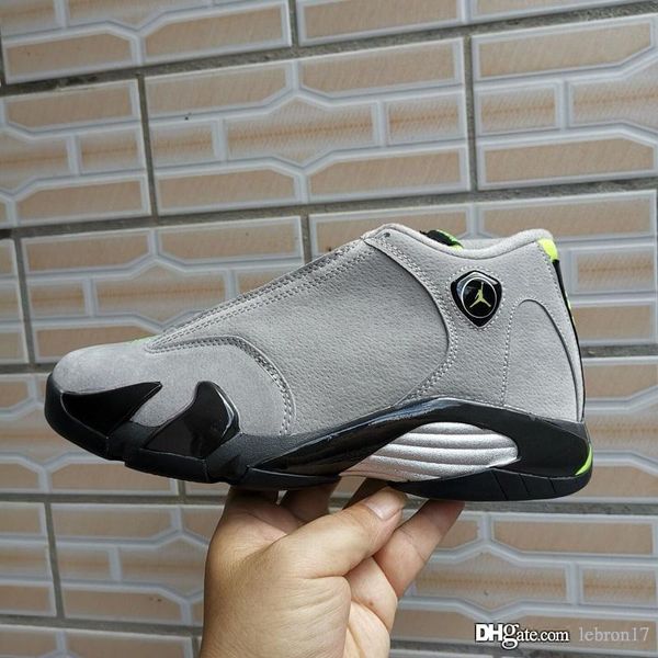 

mens jumpman retro 14s basketball shoes aj14 cool grey green christmas oreo new lebron 17 air flight aj 14 sneakers tennis j14 with box size